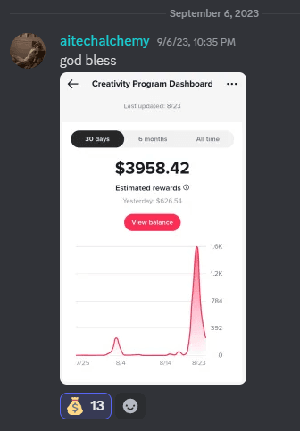 Testimonial from @aitechalchemy