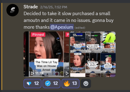 Testimonial from strade